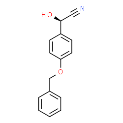 (R)-4-PHENYLMETHOXY-MANDELONITRILE结构式