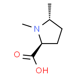 (2S,5R)-1,5-dimethylpyrrolidine-2-carboxylic acid Structure