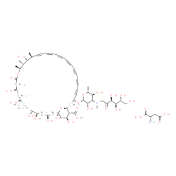 Amphotericin B, N-(1-deoxy-D-fructos-1-yl)-N-methyl-, methyl ester, L- aspartate (1:1) (salt) picture