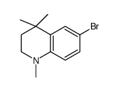 6-溴-1,4,4-三甲基-1,2,3,4-四氢-喹啉结构式