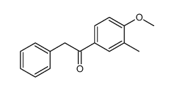 1-(4-methoxy-3-methylphenyl)-2-phenylethanone Structure