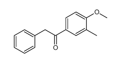 1-(4-methoxy-3-methylphenyl)-2-phenylethanone结构式