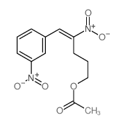 [4-nitro-5-(3-nitrophenyl)pent-4-enyl] acetate structure