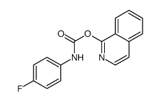 Carbamic acid, (4-fluorophenyl)-, 1-isoquinolinyl ester (9CI) Structure