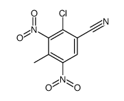 2-chloro-4-methyl-3,5-dinitrobenzonitrile Structure
