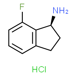 (S)-7-Fluoro-2,3-dihydro-1H-inden-1-amine hydrochloride Structure