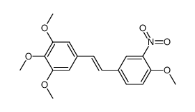 (E)-1-(3',4',5'-trimethoxyphenyl)-2-(3''-nitro-4''-methoxyphenyl)ethene Structure