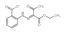 Butanoic acid, 2-[(2-nitrophenyl)hydrazono]-3-oxo-, ethyl ester (en)结构式