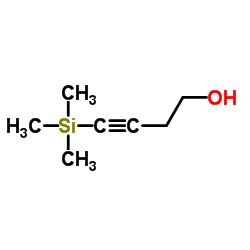 4-三甲基甲硅烷-3-丁炔-1-醇结构式
