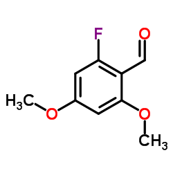 2-氟-4,6-二甲氧基-苯甲醛结构式