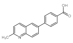4-(2-Methylquinolin-6-yl)benzoic acid结构式