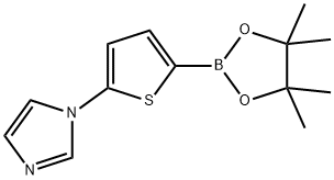 5-(Imidazol-1-yl)thiophene-2-boronic acid pinacol ester structure