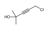 5-chloro-2-methylpent-3-yn-2-ol结构式