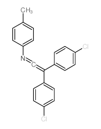 Benzenamine,N-[2,2-bis(4-chlorophenyl)ethenylidene]-4-methyl- structure