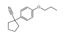 1-Cyano-1-(4-n-propoxyphenyl)-cyclopentan Structure