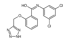 N-(3,5-dichlorophenyl)-2-(2H-tetrazol-5-ylmethoxy)benzamide结构式