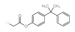 Aceticacid, 2-chloro-, 4-(1-methyl-1-phenylethyl)phenyl ester结构式