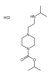 propan-2-yl 4-[2-(propan-2-ylamino)ethyl]piperazine-1-carboxylate,hydrochloride Structure