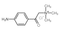 (p-aminophenacyl)trimethylammonium chloride结构式