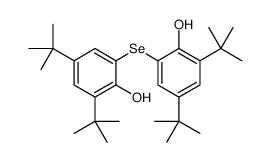2,4-ditert-butyl-6-(3,5-ditert-butyl-2-hydroxyphenyl)selanylphenol结构式