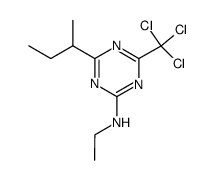 (4-sec-butyl-6-trichloromethyl-[1,3,5]triazin-2-yl)-ethyl-amine结构式