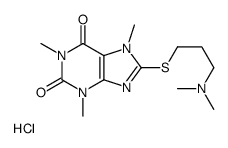 dimethyl-[3-(1,3,7-trimethyl-2,6-dioxopurin-8-yl)sulfanylpropyl]azanium,chloride Structure