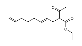 2-Acetyl-deca-4,9-diensaeure-aethylester结构式