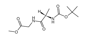 Boc-L-Ala-Gly-OMe structure