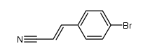 (E)-3-(4-bromophenyl)-prop-2-enyl nitrile结构式