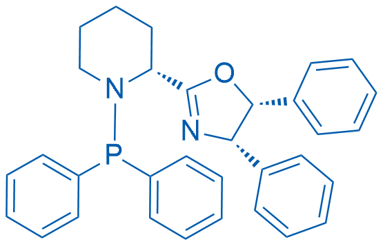 (4S,5R)-2-((R)-1-(Diphenylphosphanyl)piperidin-2-yl)-4,5-diphenyl-4,5-dihydrooxazole Structure