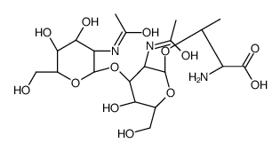 GlcNAcβ(1-3)GalNAc-α-Thr结构式