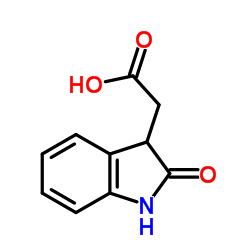 (2-氧代-2,3-二氢-1H-吲哚-3-基)-乙酸结构式