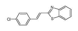 2-[2-(4-chlorophenyl)ethenyl]-1,3-benzothiazole Structure