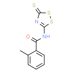 2-METHYL-N-(3-THIOXO-3H-1,2,4-DITHIAZOL-5-YL)BENZENECARBOXAMIDE Structure