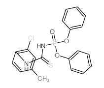 Phosphoramidic acid,[(2-chloro-p-tolyl)thiocarbamoyl]-, diphenyl ester (7CI,8CI) picture
