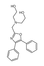 2,2'-[[(4,5-Diphenyloxazol-2-yl)methyl]imino]diethanol Structure