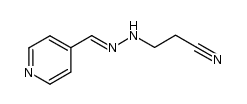 3-(2-(pyridin-4-ylmethylene)hydrazinyl)propanenitrile结构式