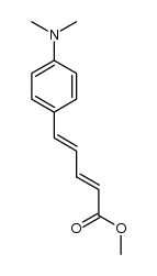 5-(4-dimethylamino-phenyl)-penta-2,4-dienoic acid methyl ester结构式