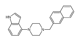 [32] 4-(4-(naphthalen-2-ylmethyl)piperazin-1-yl)-1H-indole结构式