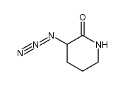 3-Azido-2-piperidinon Structure