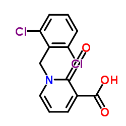 1-(2,6-Dichlorobenzyl)-2-oxo-1,2-dihydro-3-pyridinecarboxylic acid结构式