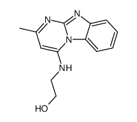 2-(2-methyl-benzo[4,5]imidazo[1,2-a]pyrimidin-4-ylamino)-ethanol Structure