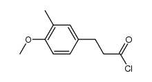 3-(4-methoxy-3-methylphenyl)propanoyl chloride结构式