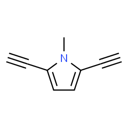 1H-Pyrrole, 2,5-diethynyl-1-methyl- (9CI)结构式