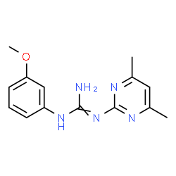 N-(4,6-Dimethylpyrimidin-2-yl)-N'-(3-methoxyphenyl)guanidine结构式