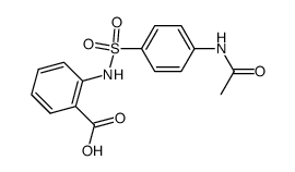 N-(N-acetyl-sulfanilyl)-anthranilic acid结构式
