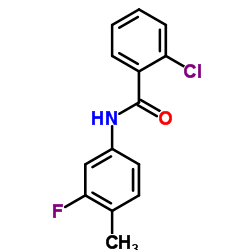 2-Chloro-N-(3-fluoro-4-methylphenyl)benzamide picture