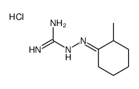2-[(E)-(2-methylcyclohexylidene)amino]guanidine,hydrochloride Structure