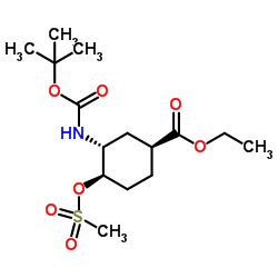 (1S,3R,4R)-3-{[[(叔丁氧基)羰基]氨基} -4-(甲磺酰氧基)环己烷-1-甲酸乙酯图片