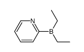 Pyridine, 2-(diethylboryl)- (9CI) Structure